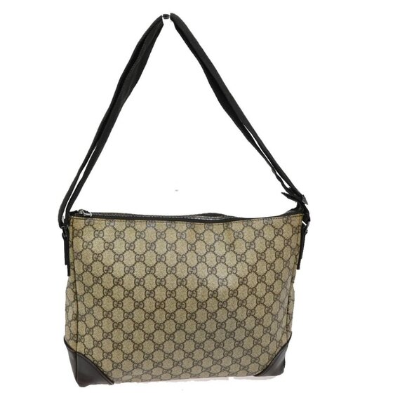 GUCCI GG Pattern Shoulder Bag GG Supreme Leather Brown SHW 04KB623 - Picture 3 of 16